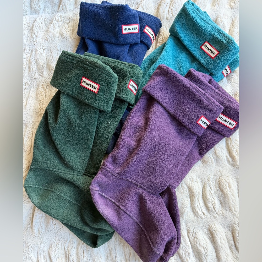 Hunter Fleece Boots Socks - Set of 4 Size M